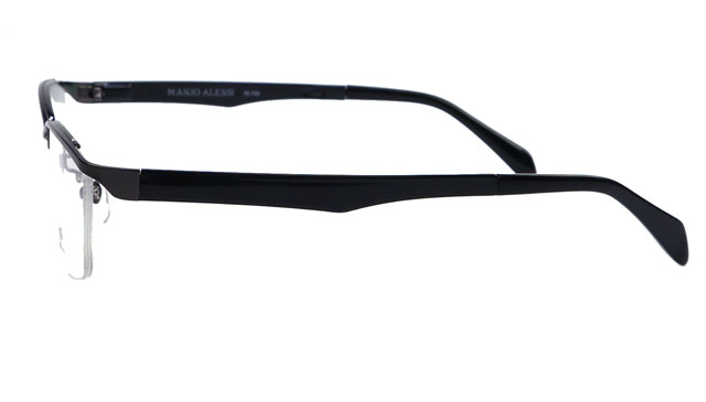 お洒落でスマートなデザインのメタルフレーム眼鏡　度付きレンズ付きセット