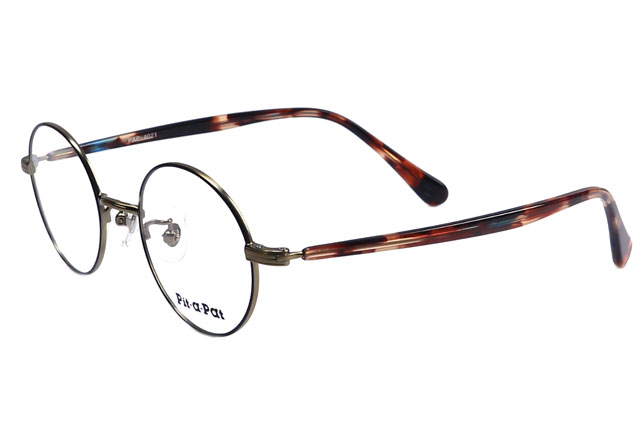 度付きレンズ付き激安通販の眼鏡セット Pit A Pat 丸メガネ 近視 乱視 老眼鏡にも最適