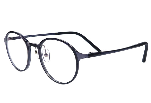 鼻パッド付セルフレームメガネが激安通販、度付きレンズ付き眼鏡セット