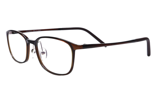 鼻パッド付セルフレームメガネが激安通販、度付きレンズ付き眼鏡セット