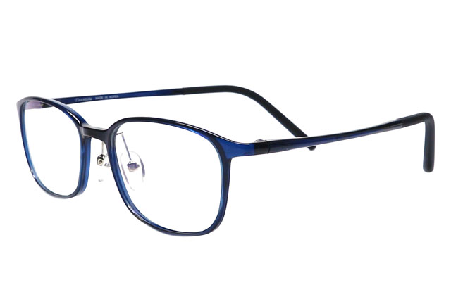 鼻パッド付セルフレームメガネが激安通販、度付きレンズ付き眼鏡セット